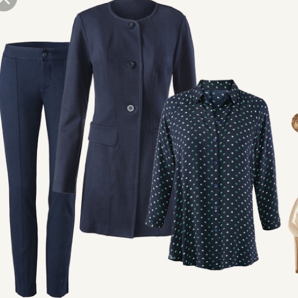 CAbi STYLE #5093 LIDO JACKET NAVY BLUE RAYON - Picture 5 of 13